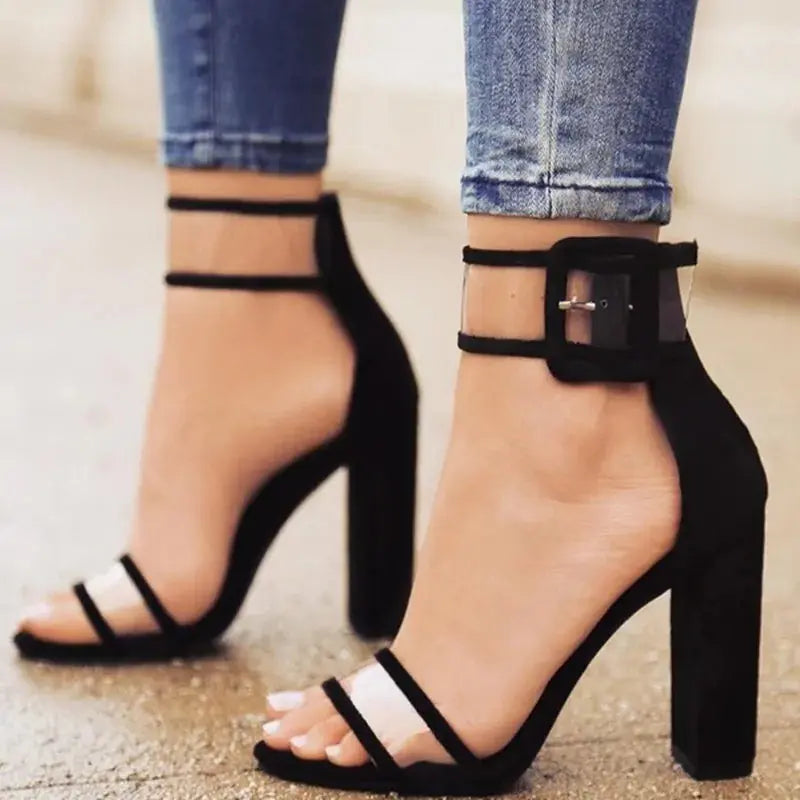 Women's Comfortable Hollow High Heels Sandals GLR SHOPPING