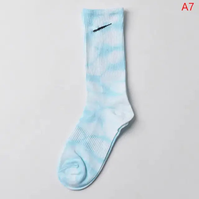 Women Tie-dye Middle Tube Socks GLR SHOPPING