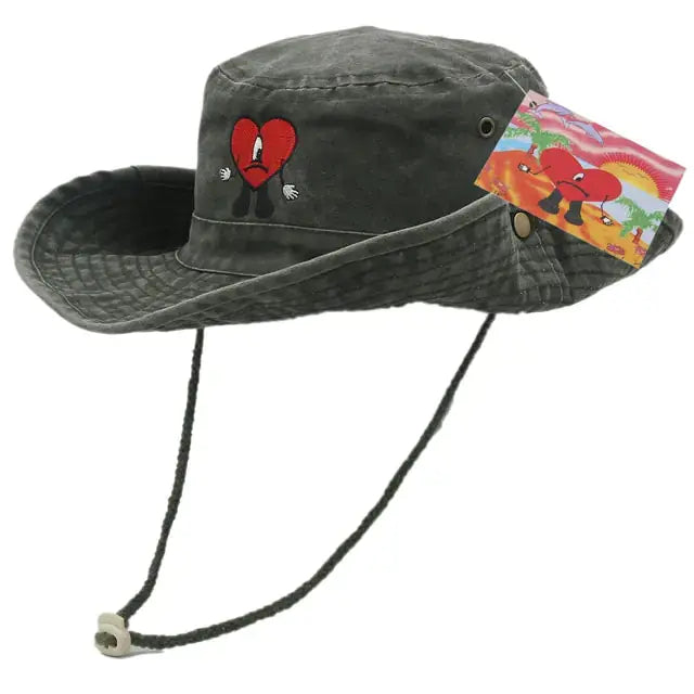Foldable Cotton Embroidered Bucket Hat GLR SHOPPING