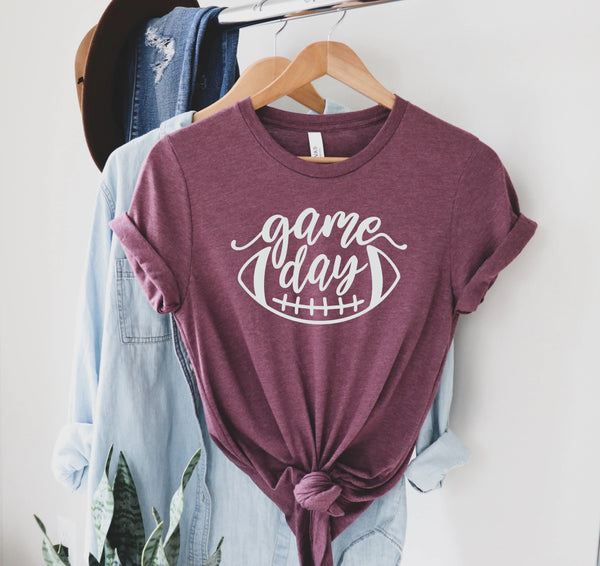 Game Day Football Shirt, Football Shirt, Game Day Vibes Outfit, Football Tee