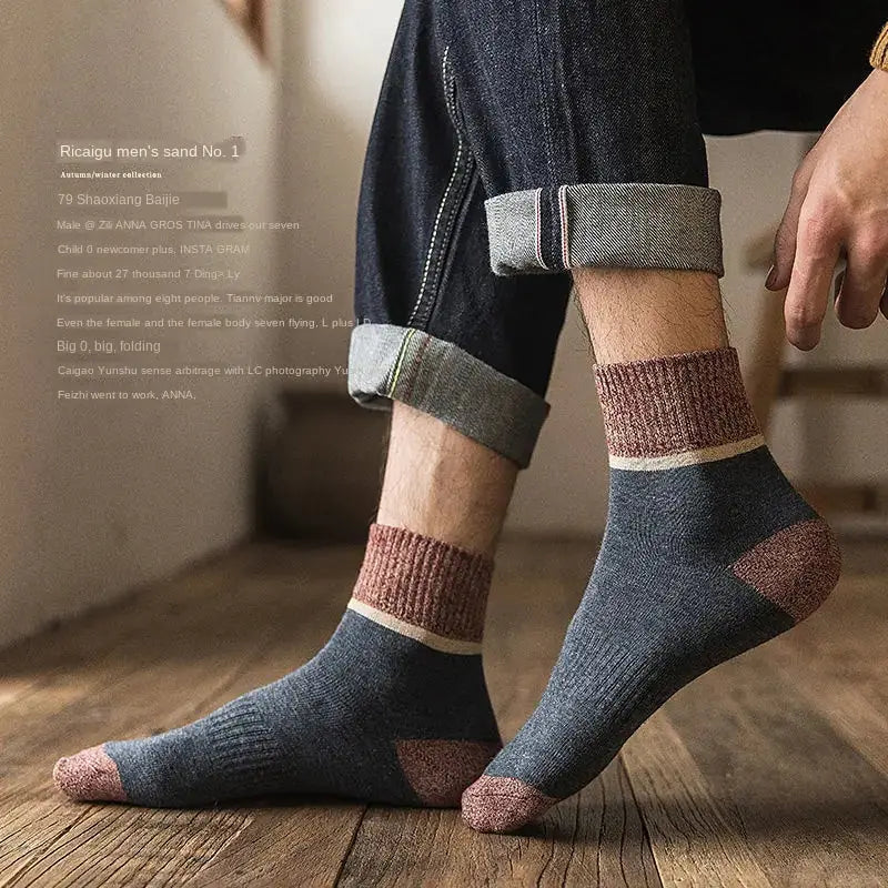 Harajuku Winter Terry Cotton Socks GLR SHOPPING