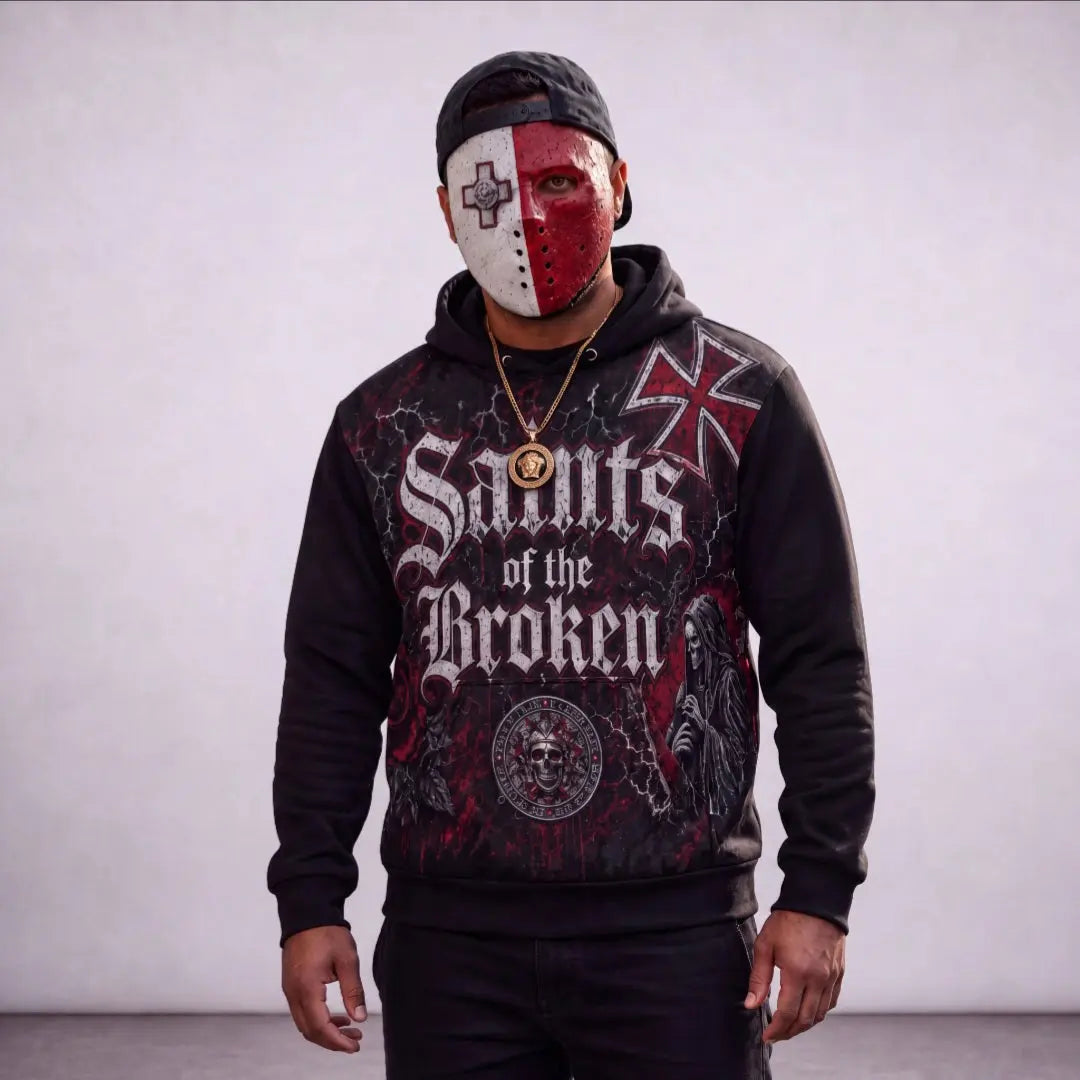 Saints of the Broken “Broken Family” Full Design Gothic Hoodie GLR SHOPPING