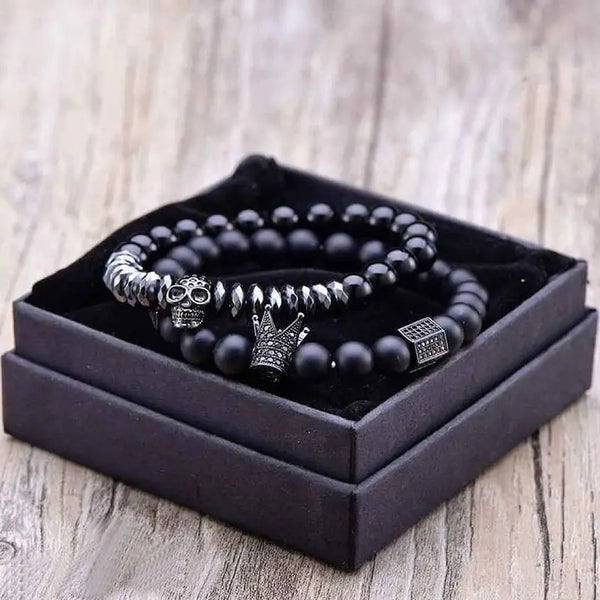 Matte Oxyn Stone Beads Bracelet