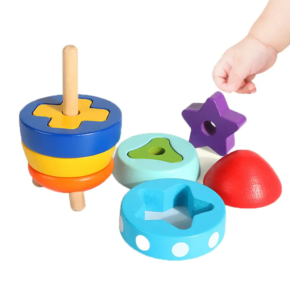 Wooden Rocket Sorting Toy GLR SHOPPING