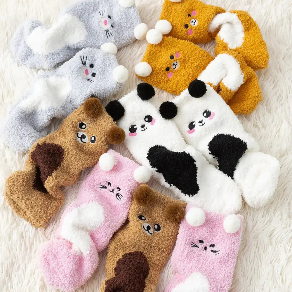 Women's  Fuzzy Socks Winter Warm Fleece GLR SHOPPING