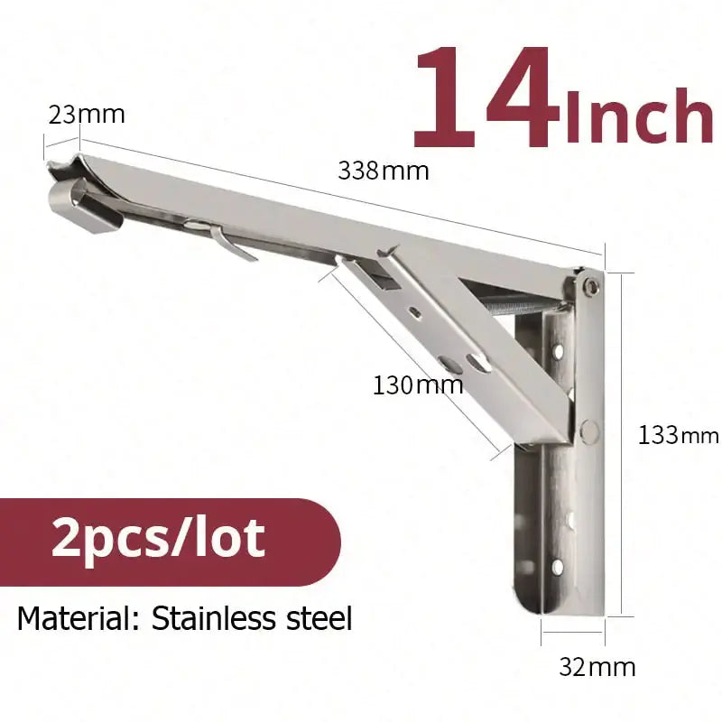 Folding Shelf Brackets Heavy Duty GLR SHOPPING