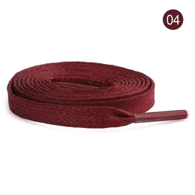 Flat Waxed Cotton Shoelaces Collection GLR SHOPPING