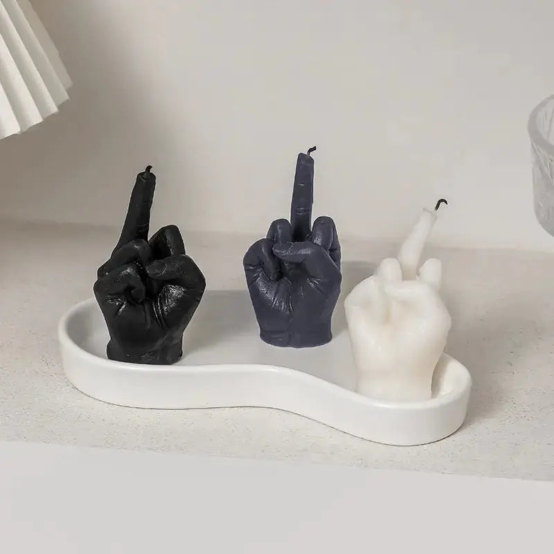 Middle Finger Shaped Scented Candles GLR SHOPPING