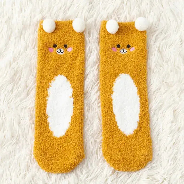 Women's  Fuzzy Socks Winter Warm Fleece GLR SHOPPING