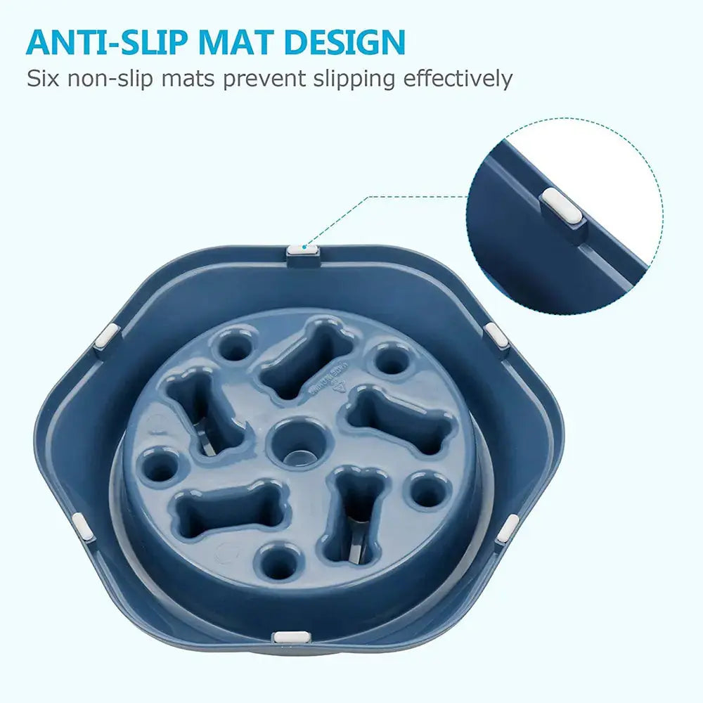 Slow Feeder Bone Design Pet Bowl GLR SHOPPING