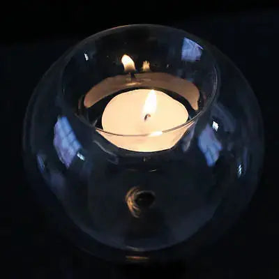 Europe-style Round Hollow Candle Glass GLR SHOPPING