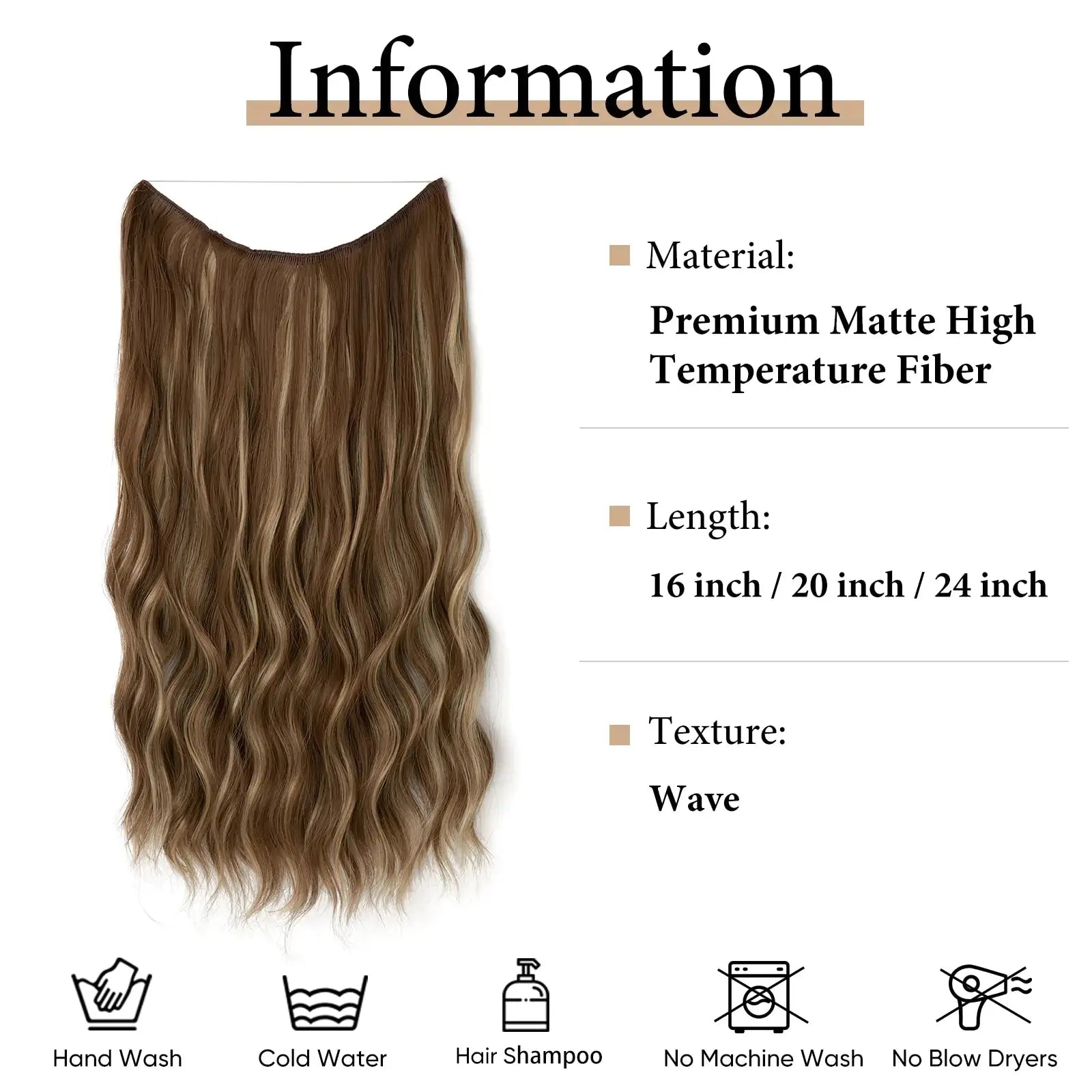 Synthetic Wave Hair Extensions GLR SHOPPING