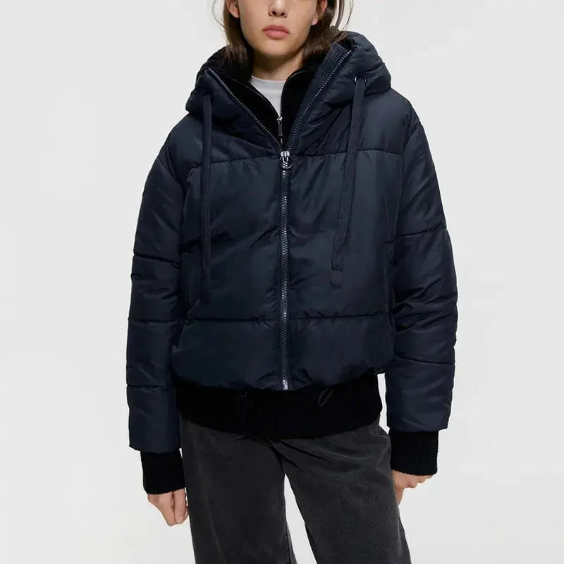 Cotton Padded Jacket Winter Hooded Parkas Women Casual Puffer Jacket GLR SHOPPING