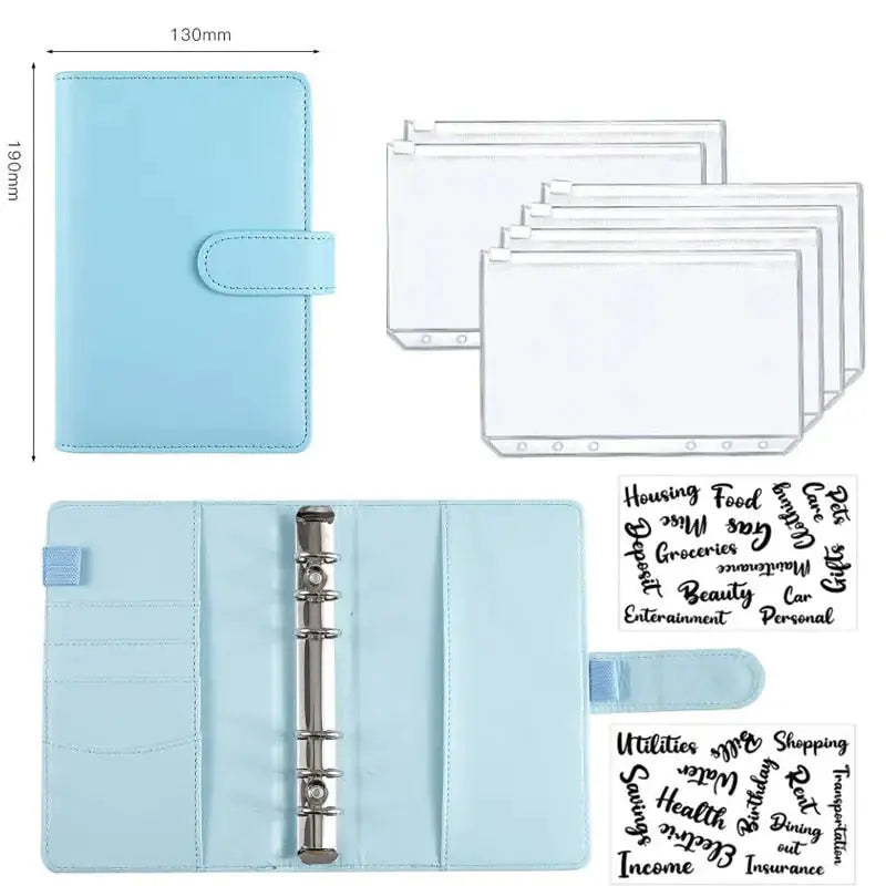 A6 Leather Budget Binder GLR SHOPPING