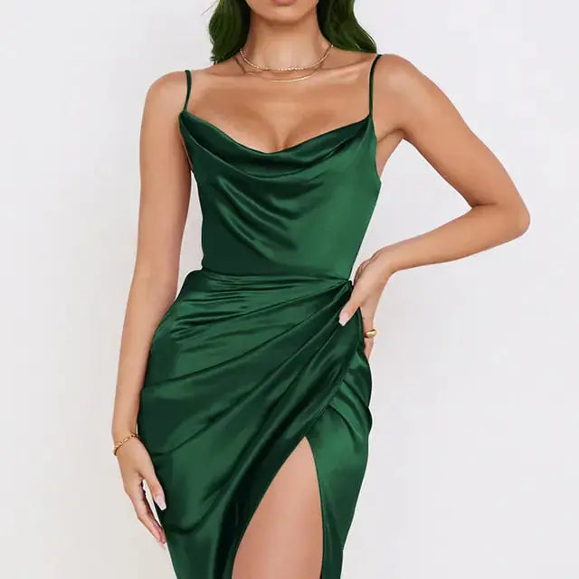 Sling Temperament Folds Dress GLR SHOPPING