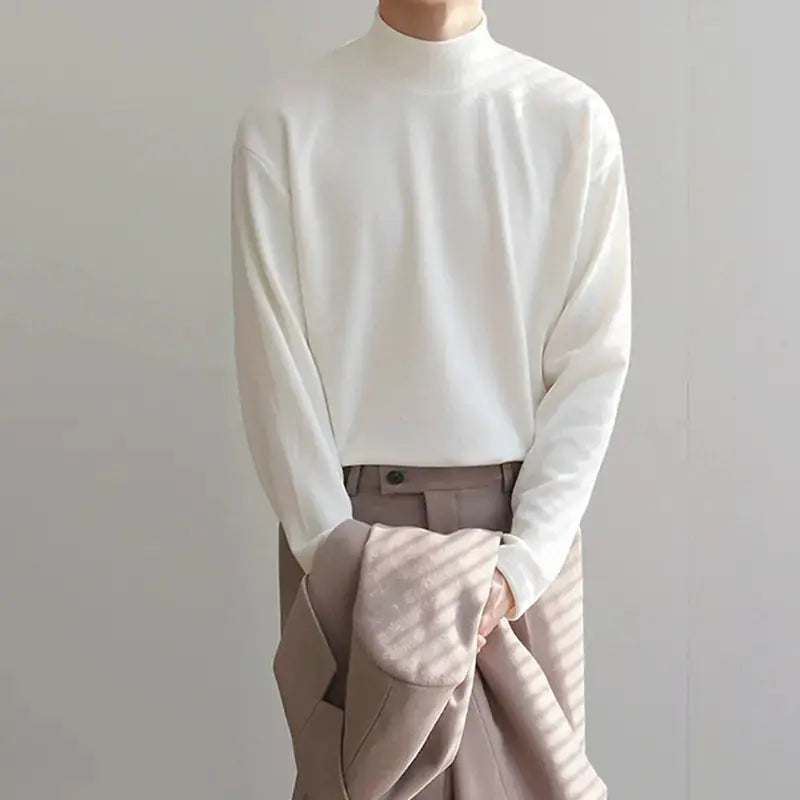 Casual Velvet Turtleneck Men Loose Sweater GLR SHOPPING