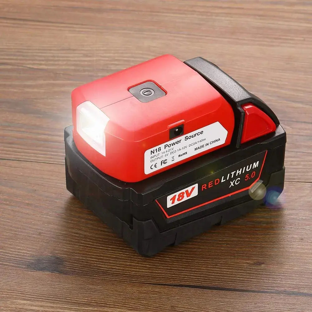 Battery Adapter For Milwaukee 18V GLR SHOPPING