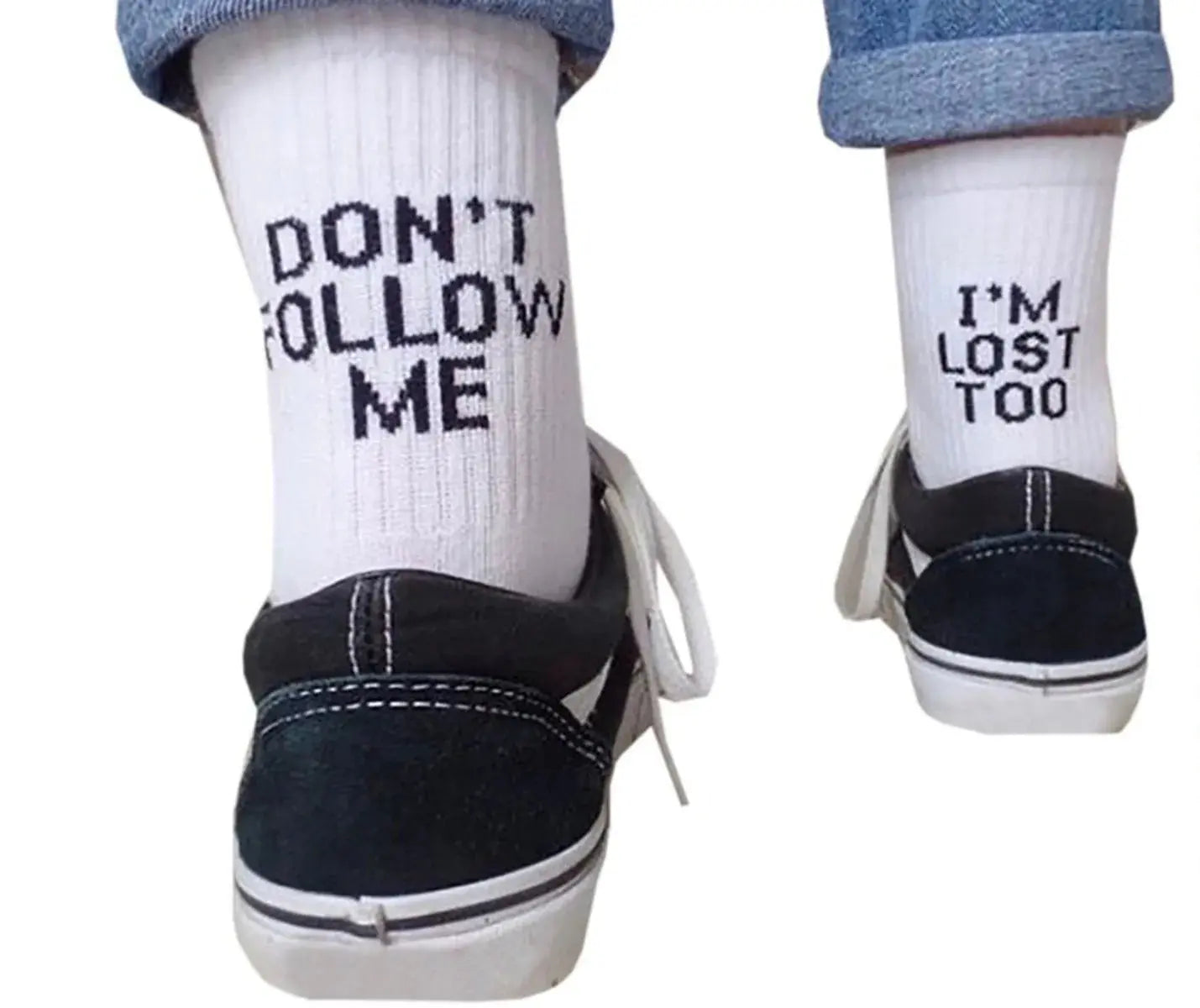Explosive Socks DON`T FOLLOW ME I AM LOST TOO GLR SHOPPING