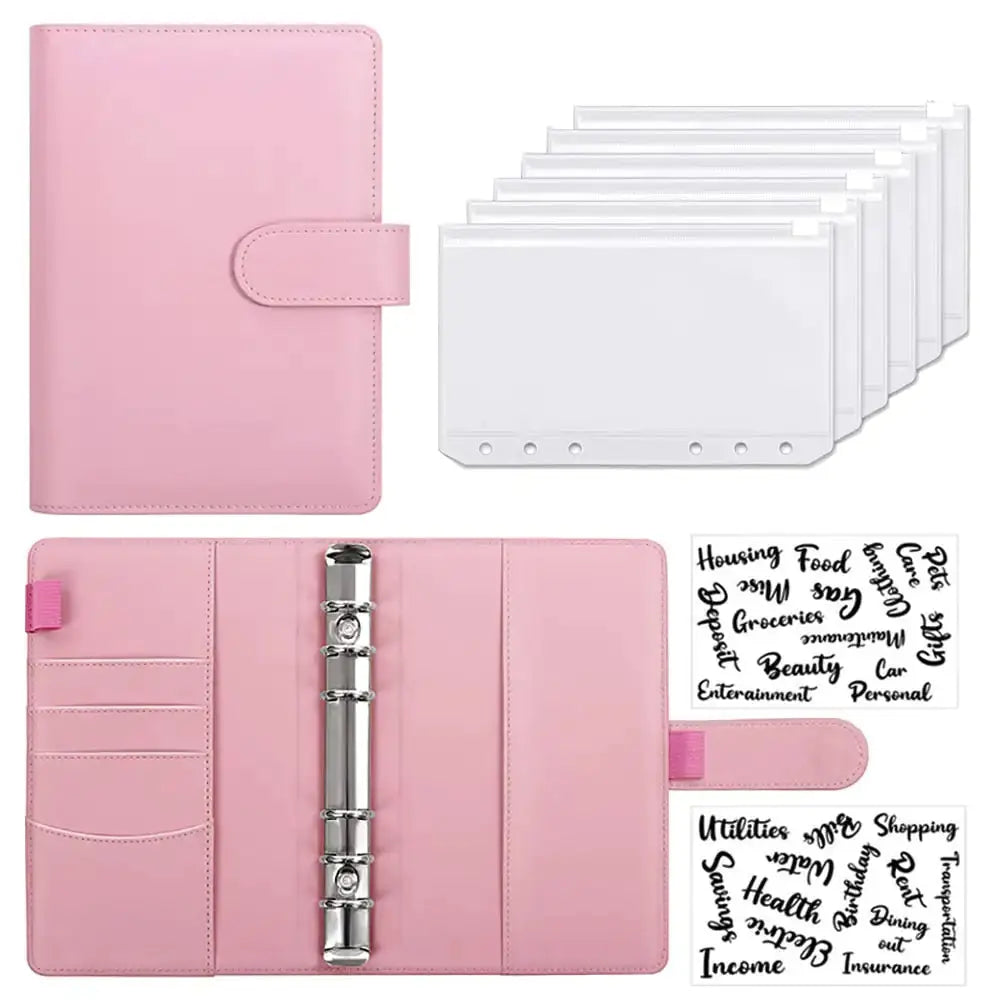 A6 Leather Budget Binder GLR SHOPPING