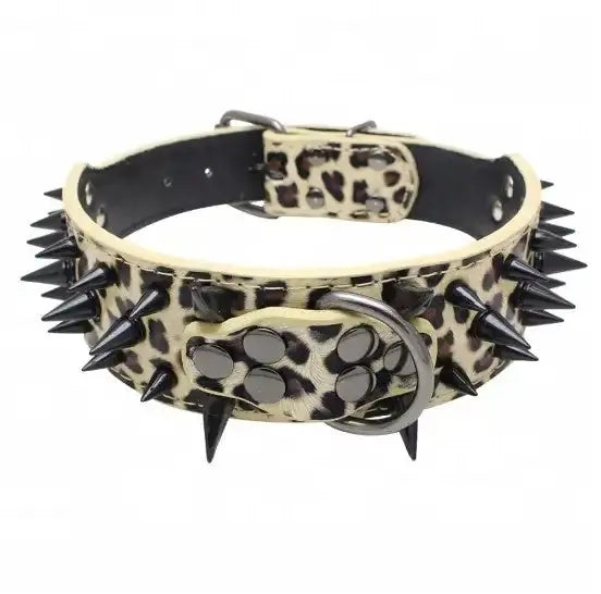 Spiked Studded Leather Collars GLR SHOPPING