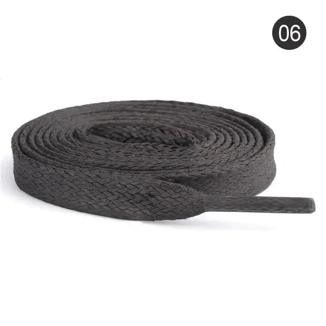 Flat Waxed Cotton Shoelaces Collection GLR SHOPPING