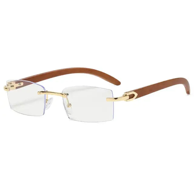 Rectangle Fashion Rimless Sunglasses GLR SHOPPING
