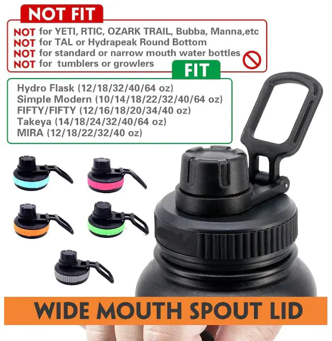 Replacement Lid for Hydro Flask Water Bottle GLR SHOPPING