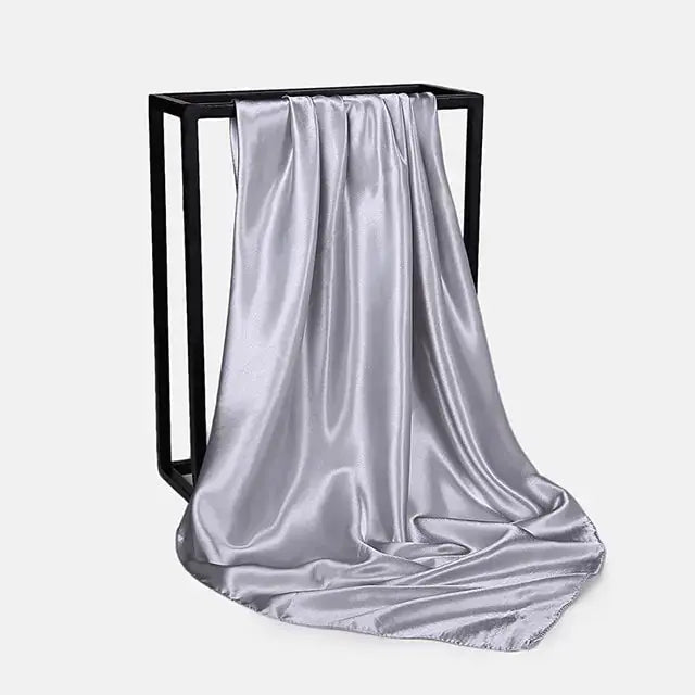 Solid Color Silk Neckerchief Scarf GLR SHOPPING
