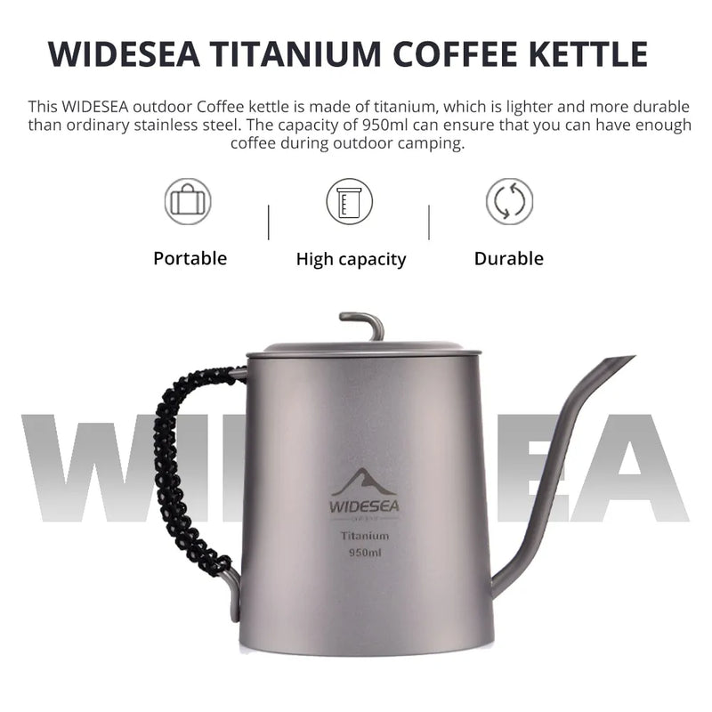 Camping Titanium Coffee Kettle