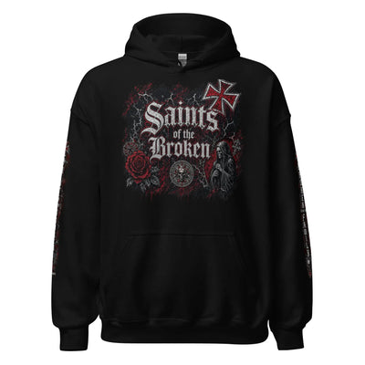 Saints of the Broken “Broken But Not Defeated” Gothic Hoodie