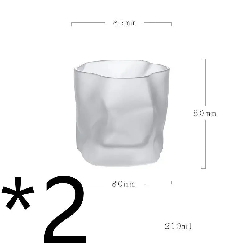 Unique Irregular-Shaped Whiskey Glass GLR SHOPPING