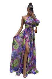 Sleeve Floral Maxi Dress GLR SHOPPING
