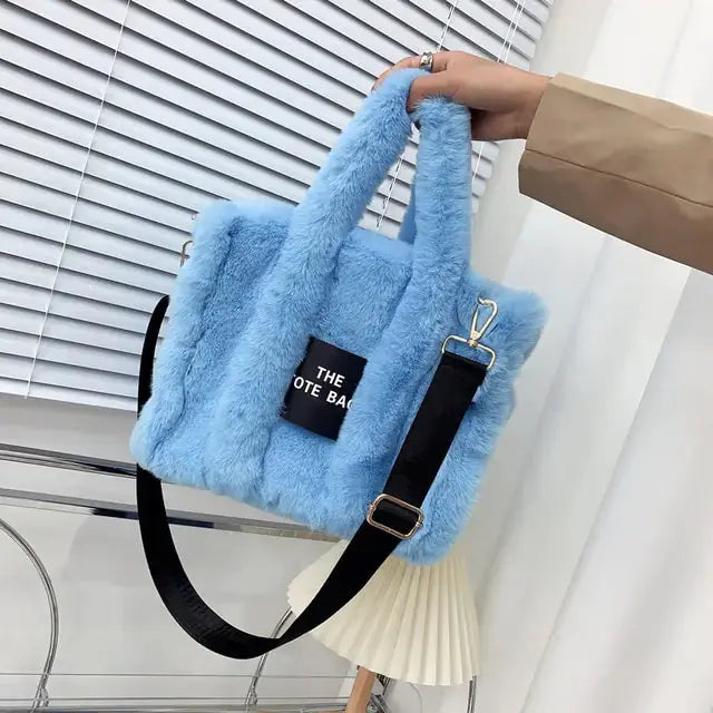 Designer Faux Fur Tote Bag - GLR SHOPPING