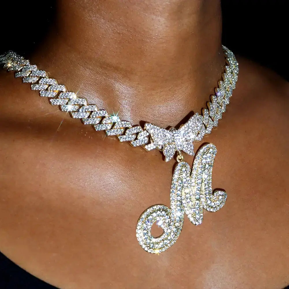 Crystal Butterfly Necklace GLR SHOPPING