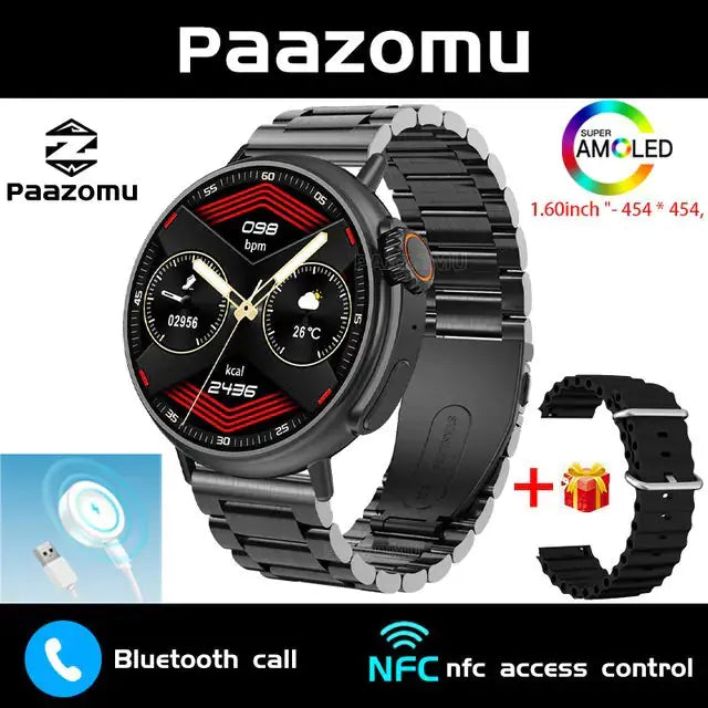 AMOLED 1.6 Inch Smart Watch - GLR SHOPPING