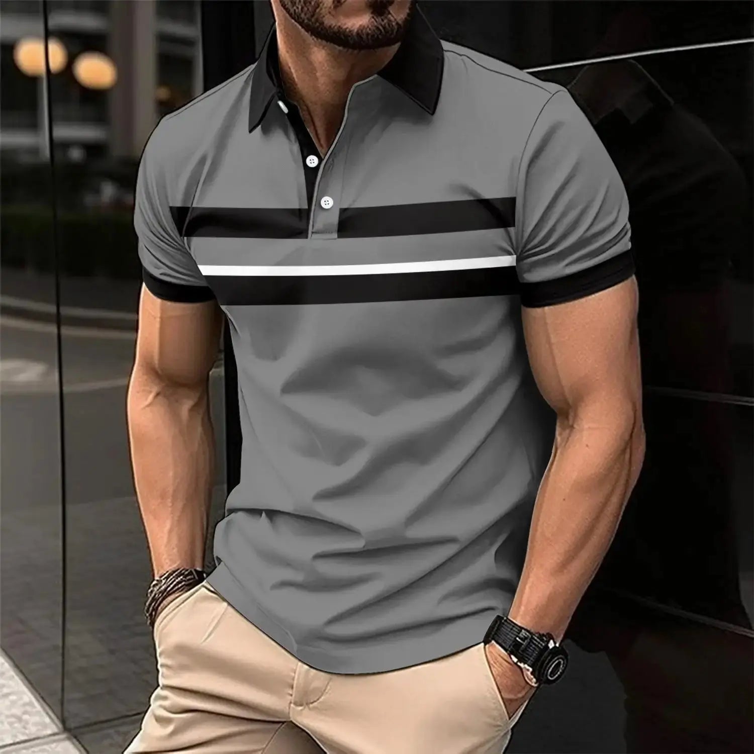Men's Casual Collar Polo GLR SHOPPING
