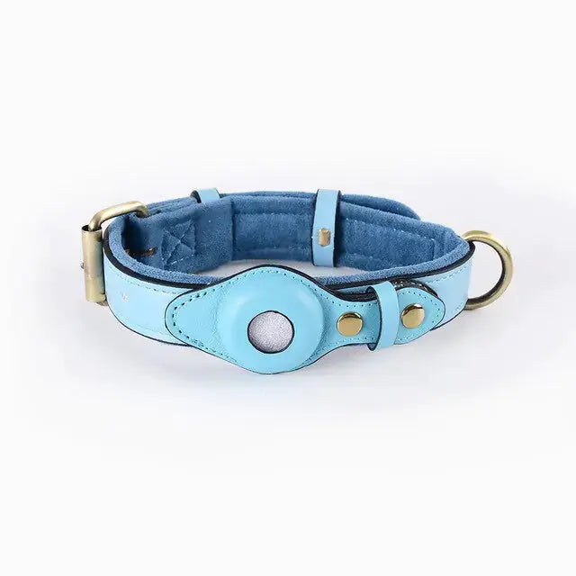 Leather Anti-Lost Dog Collar GLR SHOPPING