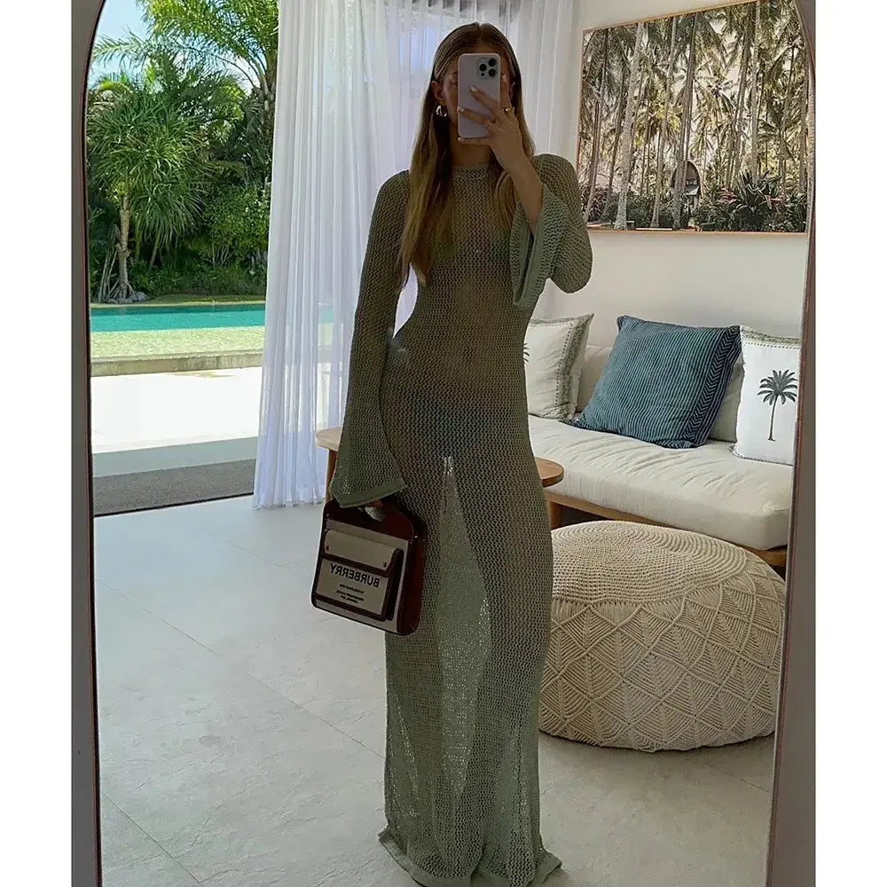Beach Crochet Tunic Sexy Summer Cover-Up GLR SHOPPING