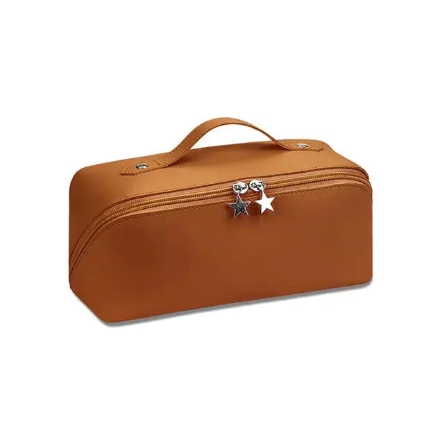 Large-Capacity Leather Cosmetic Bag - GLR SHOPPING