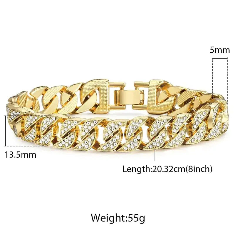 Miami Curb Cuban Chain Bracelet GLR SHOPPING