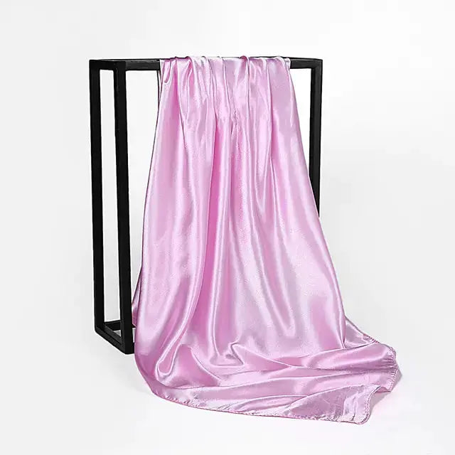 Solid Color Silk Neckerchief Scarf GLR SHOPPING