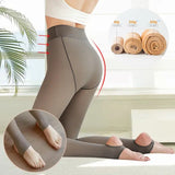 Fleece Lined Thermal Fake Pantyhose