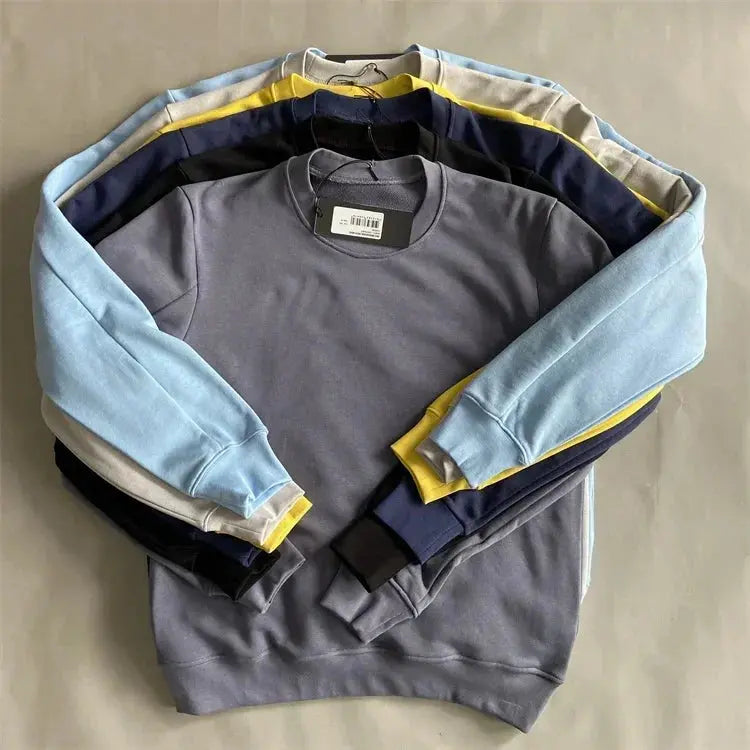 Men's Round Neck Sweater with Zippered Pocket GLR SHOPPING