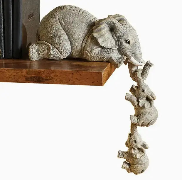 Set of 3 Elephant Figurines GLR SHOPPING