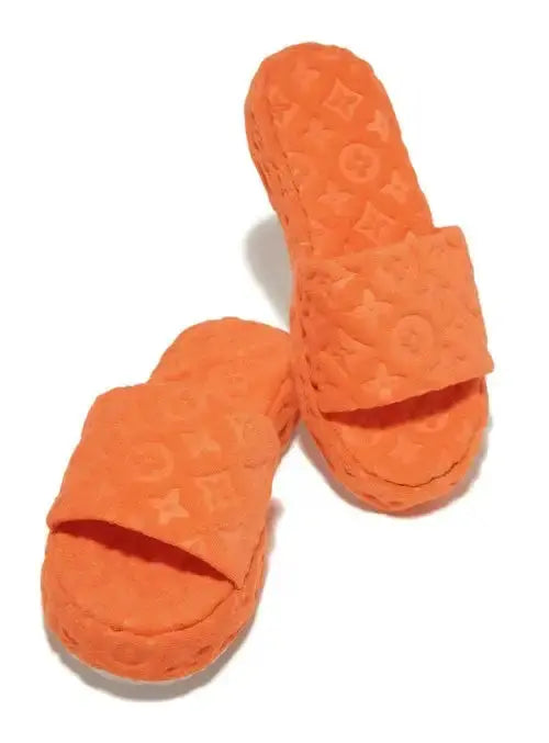 LV Design Fur Slippers GLR SHOPPING