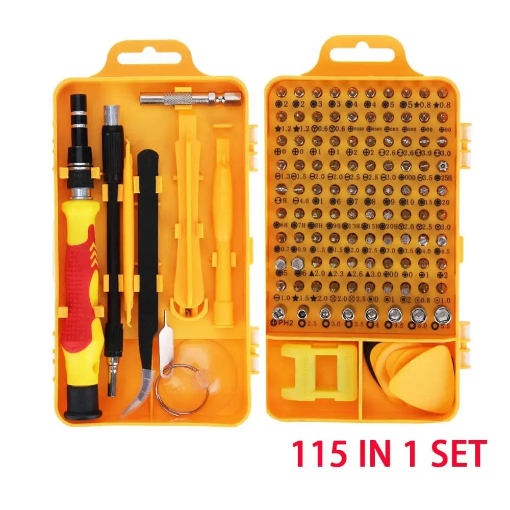 115-in-1 Precision Screwdriver Set for Mobile Phone and Watch Repair GLR SHOPPING