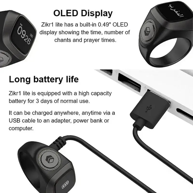 Smart Bluetooth Tasbih Ring For Muslims GLR SHOPPING