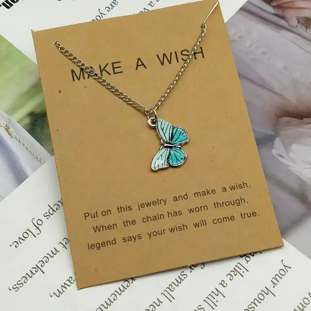 Butterfly Pendant Necklace GLR SHOPPING
