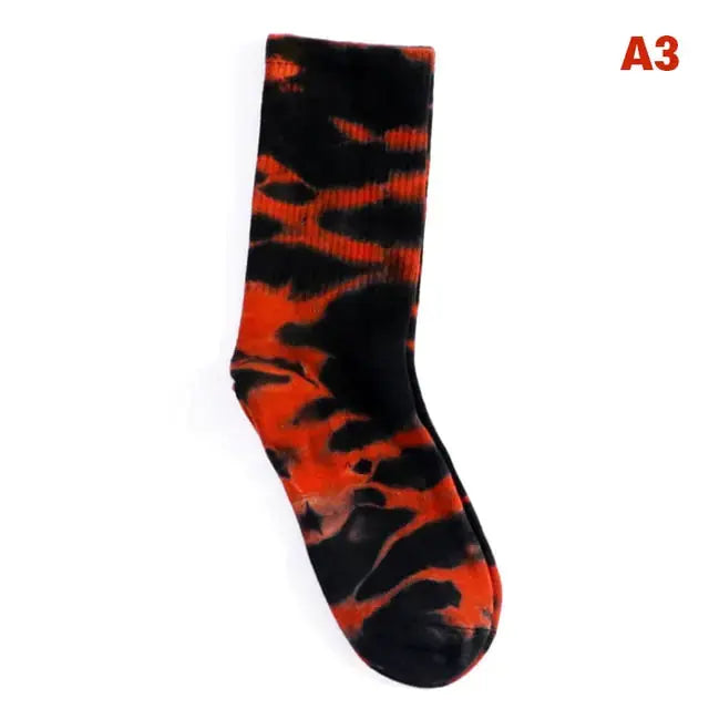 Women Tie-dye Middle Tube Socks GLR SHOPPING