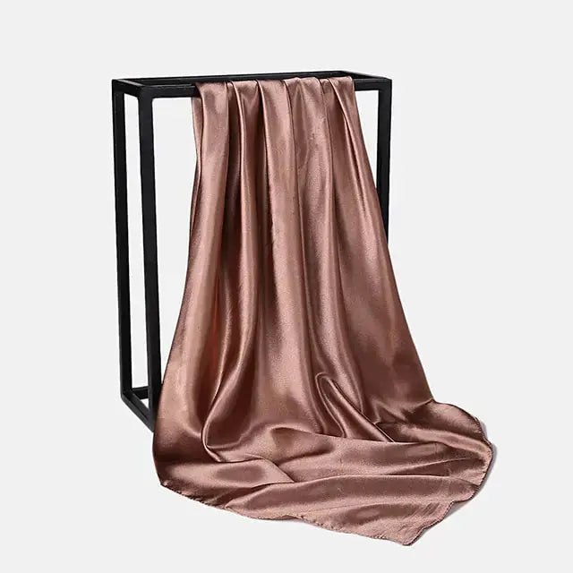 Solid Color Silk Neckerchief Scarf GLR SHOPPING